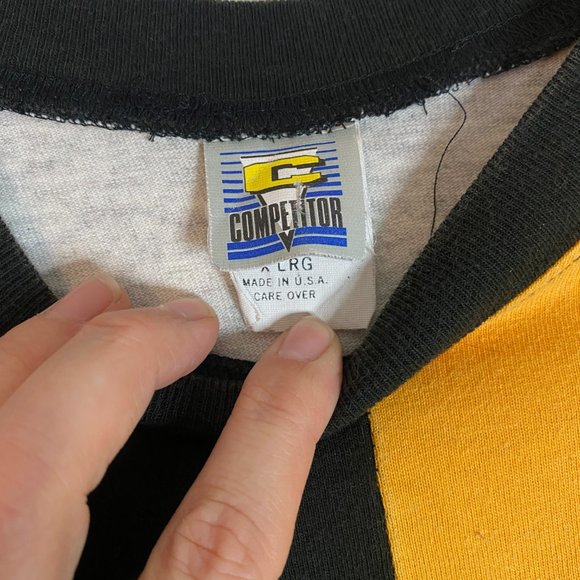 Vintage 1993 Competitor MLB Pittsburgh Pirates Color Block T-Shirt Size XL - Picture 5 of 7